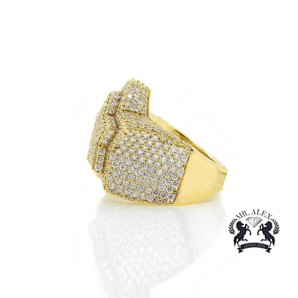 14K Diamond Star Ring 7.50ct - Mr. Alex Jewelry