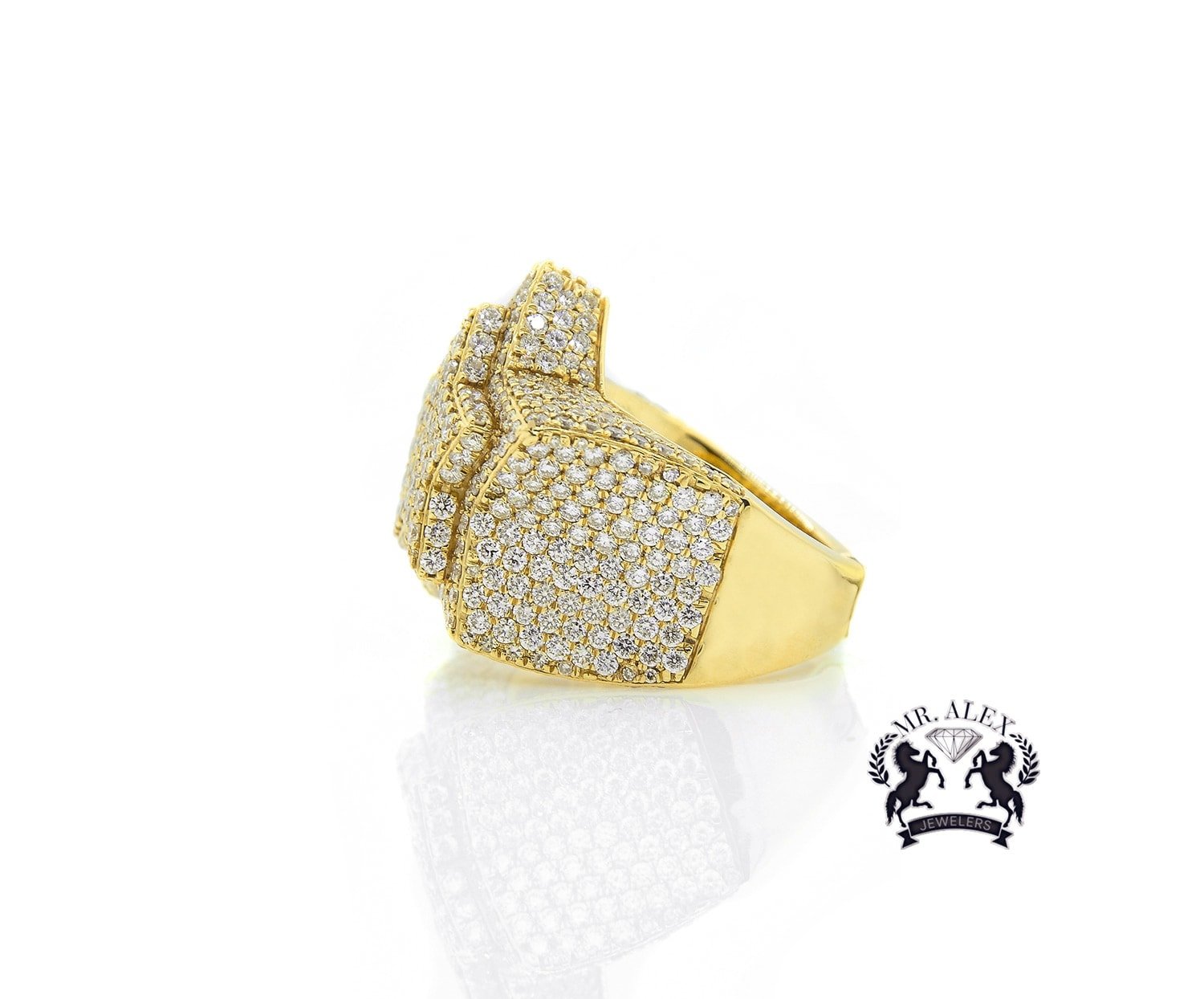 14K Diamond Star Ring 7.50ct - Mr. Alex Jewelry