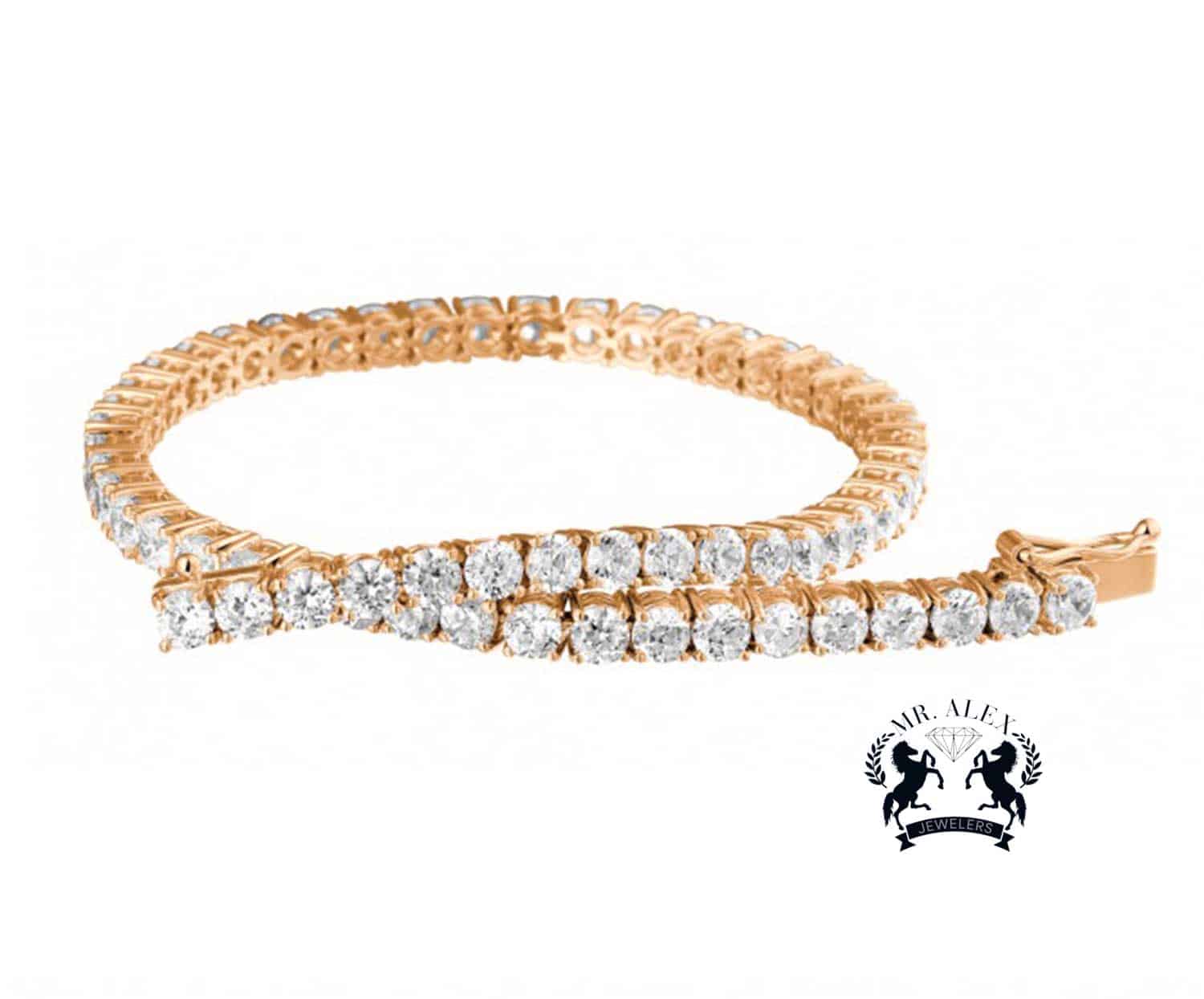 14k Diamond Tennis Bracelet 4.0ct - Mr. Alex Jewelry