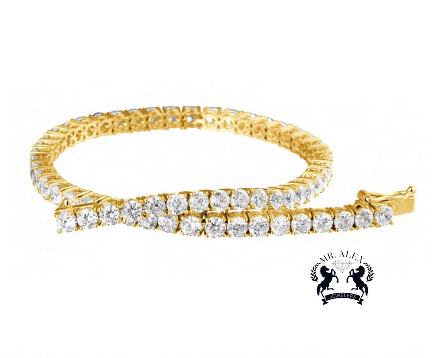 14k Diamond Tennis Bracelet 4.0ct - Mr. Alex Jewelry
