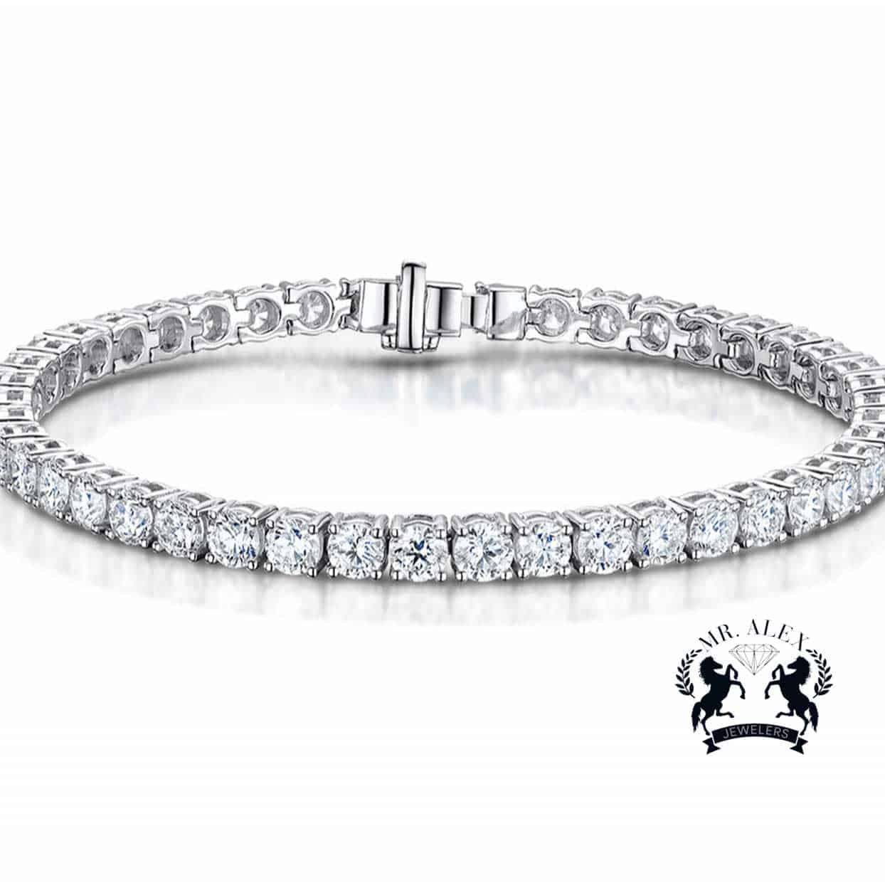 14k Diamond Tennis Bracelet 4.23ct - Mr. Alex Jewelry