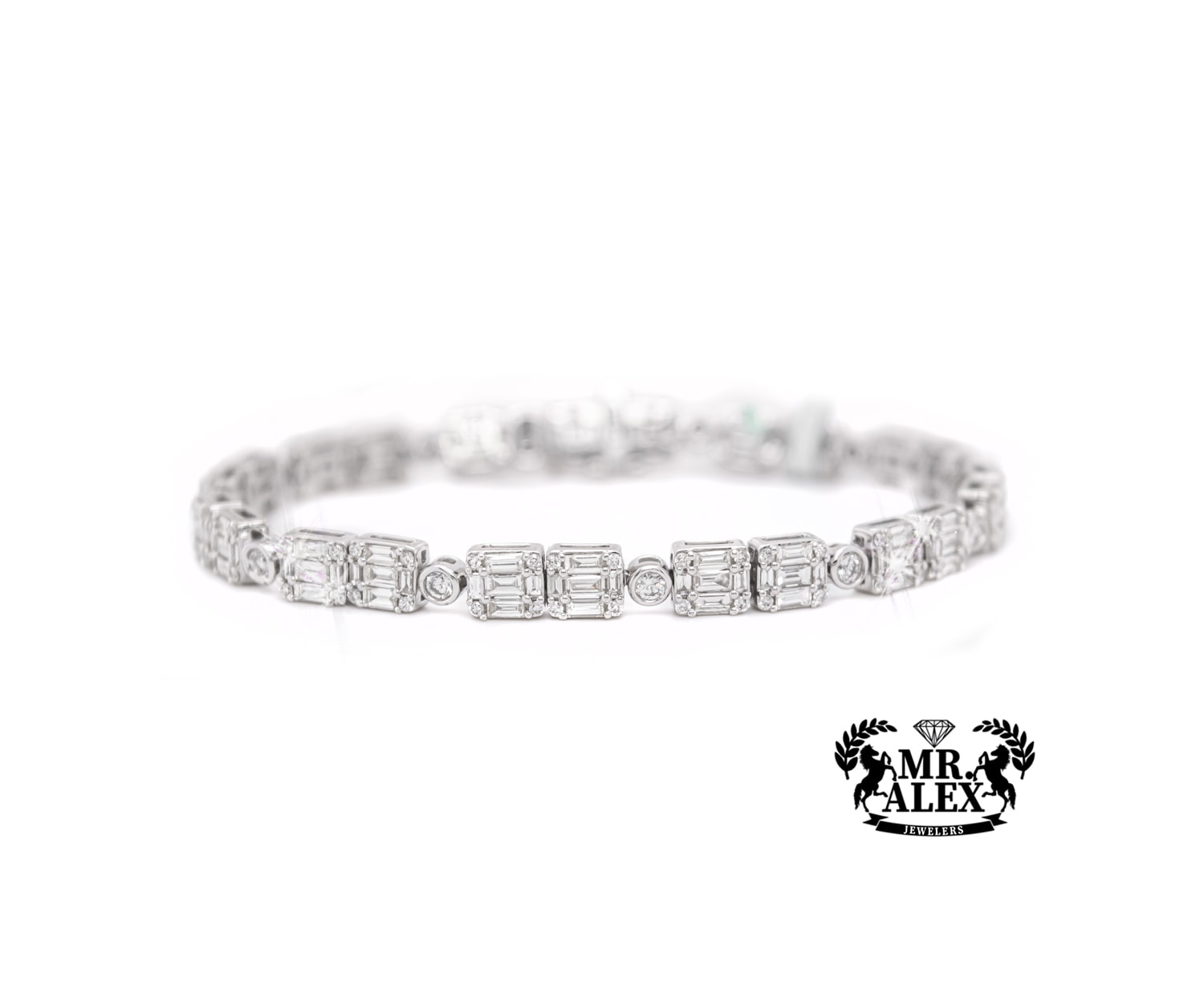 14K Diamond Tennis Bracelet 5.75ct - Mr. Alex Jewelry