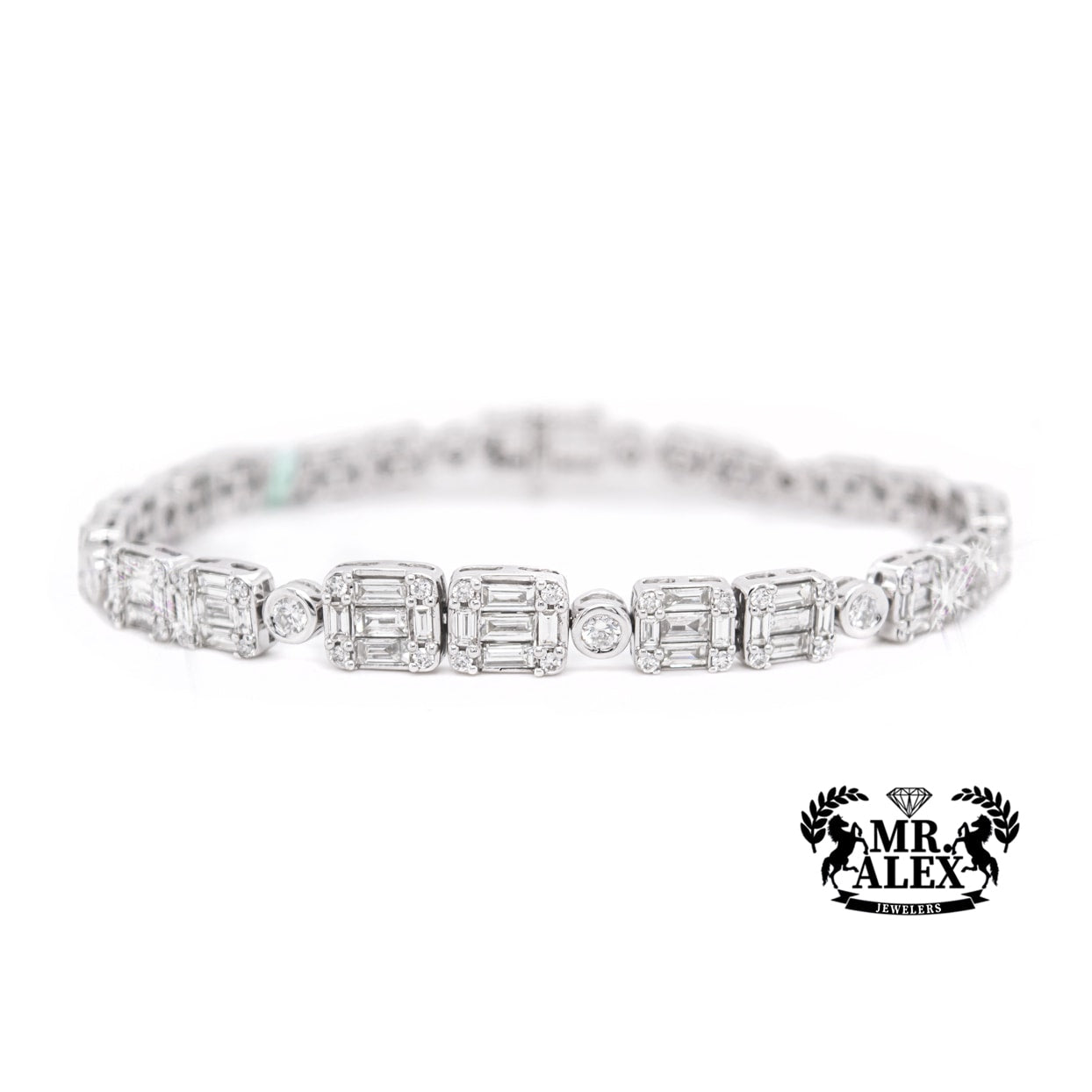 14K Diamond Tennis Bracelet 6.00ct - Mr. Alex Jewelry