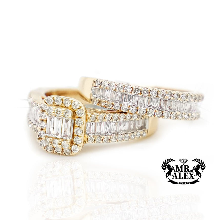 14k Double Elegance Band Diamond Ring 1.45ct - Mr. Alex Jewelry