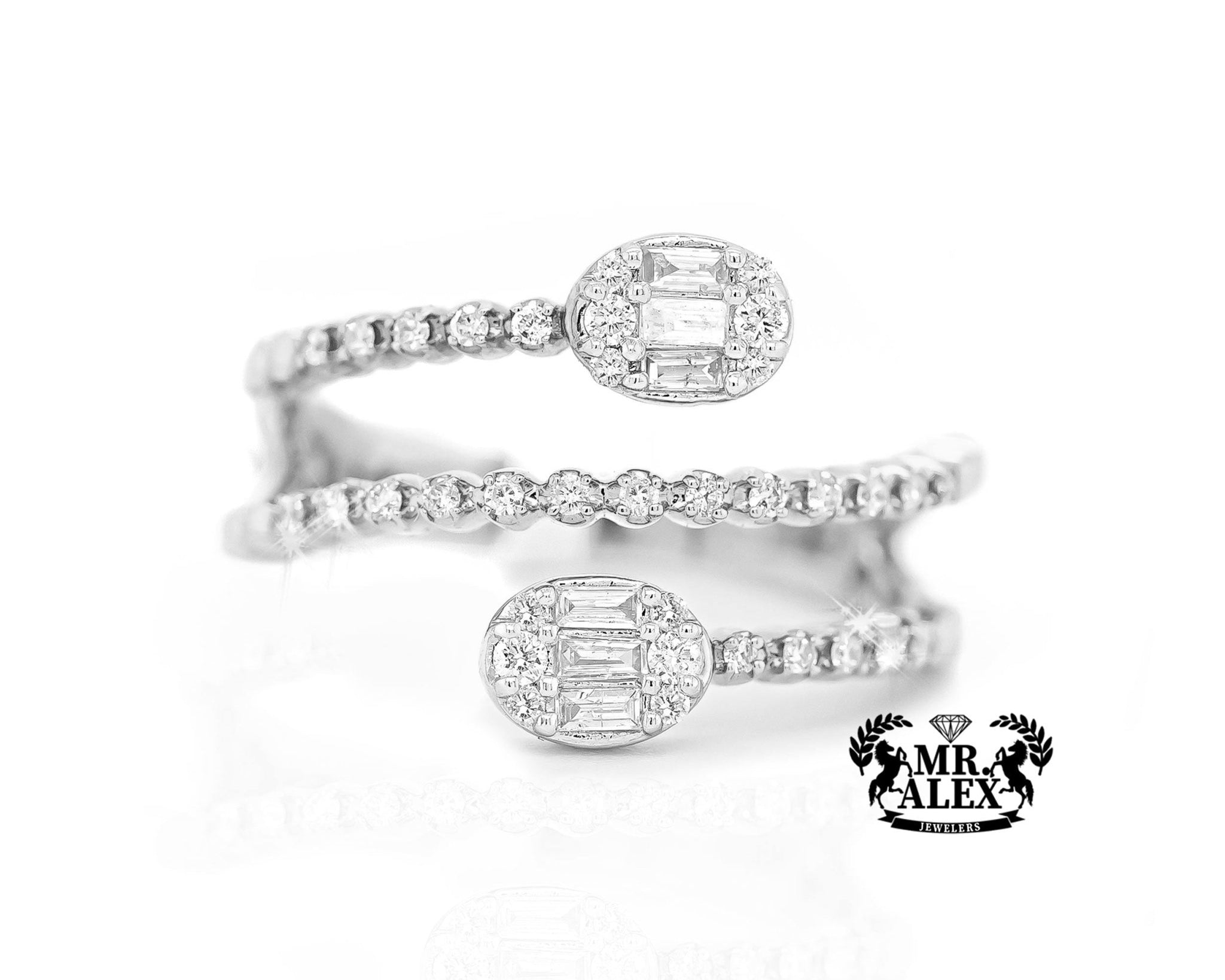 14K Dual Elegance Diamond Ring 0.40ct - Mr. Alex Jewelry