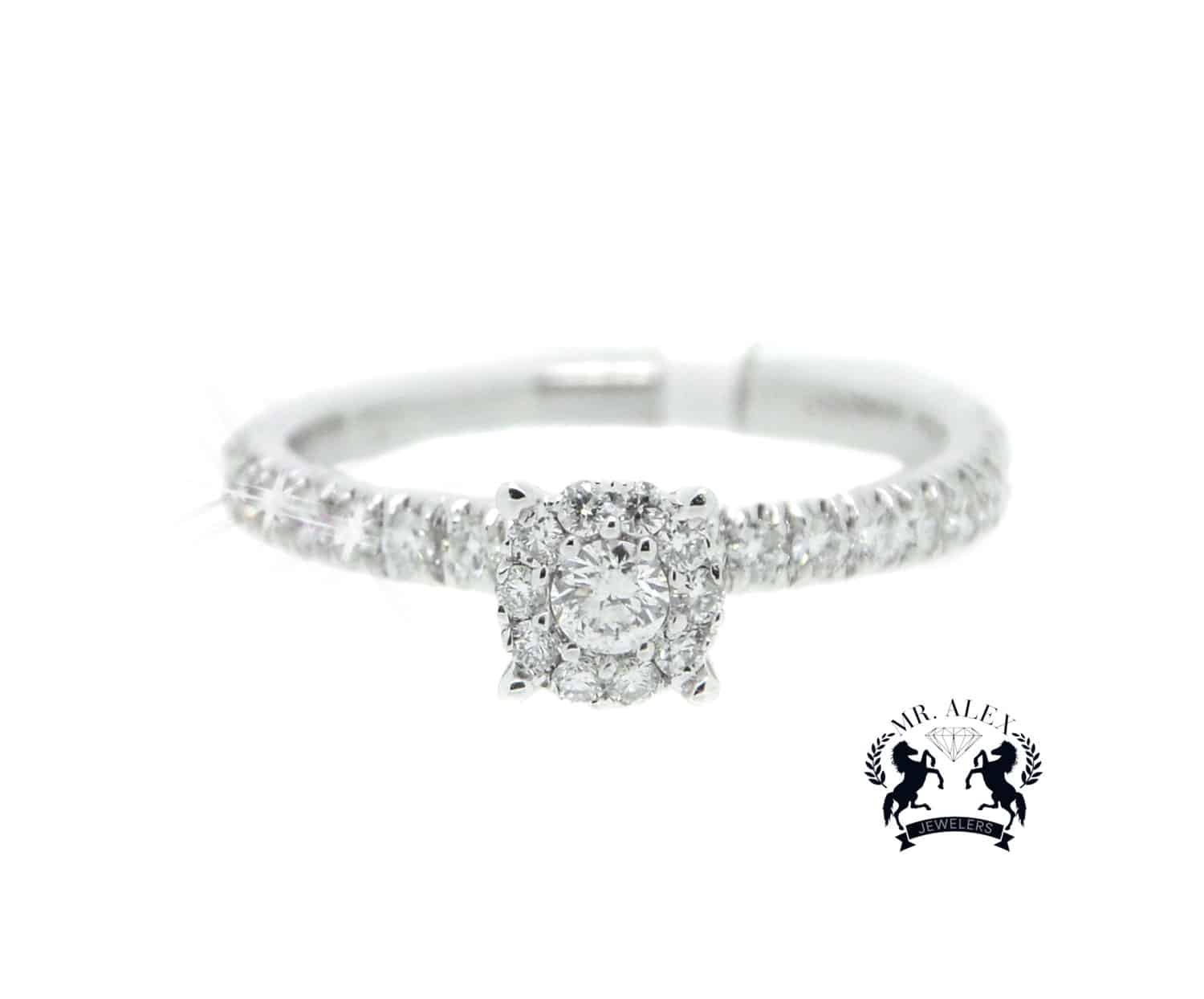 14K Engagement Diamond Ring 0.71ct - Mr. Alex Jewelry
