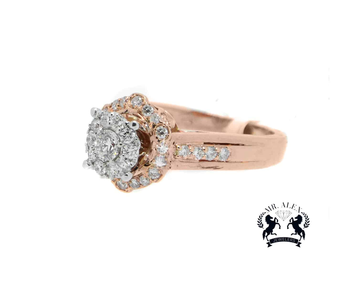 14K Engagement Diamond Ring 1.01ct - Mr. Alex Jewelry