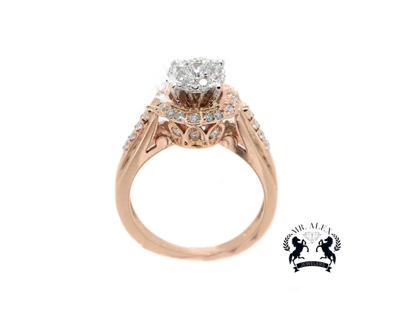 14K Engagement Diamond Ring 1.01ct - Mr. Alex Jewelry