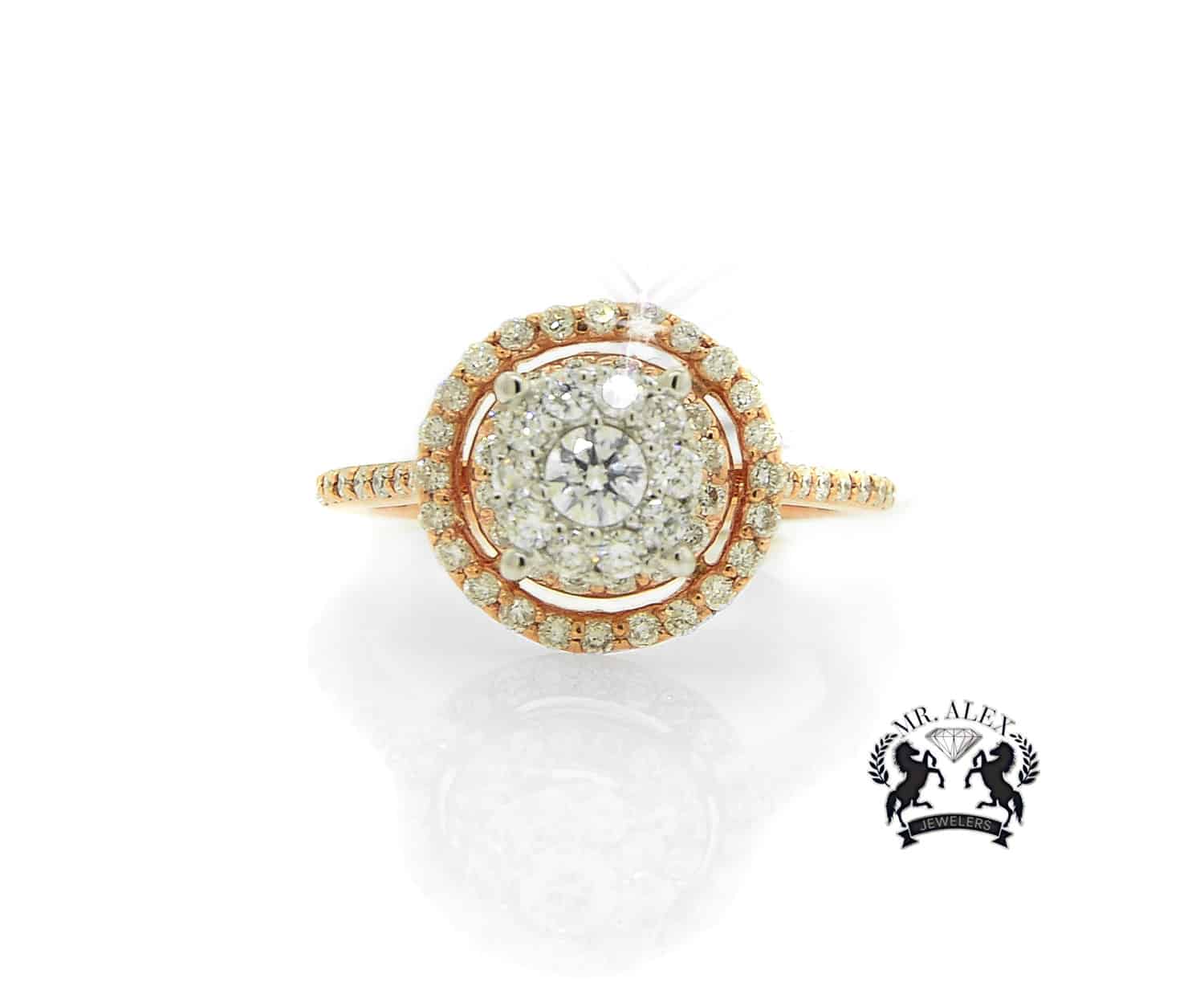14K Engagement Diamond Ring 1.09ct - Mr. Alex Jewelry
