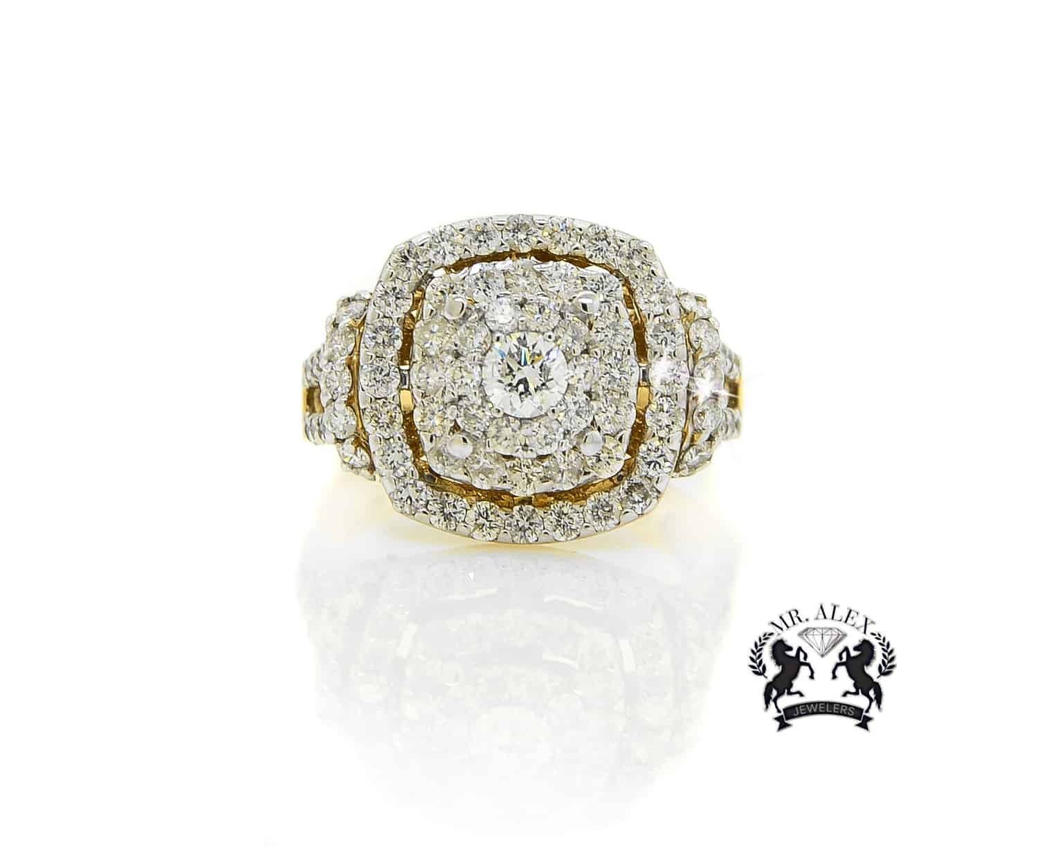 14K Engagement Diamond Ring 1.88ct - Mr. Alex Jewelry
