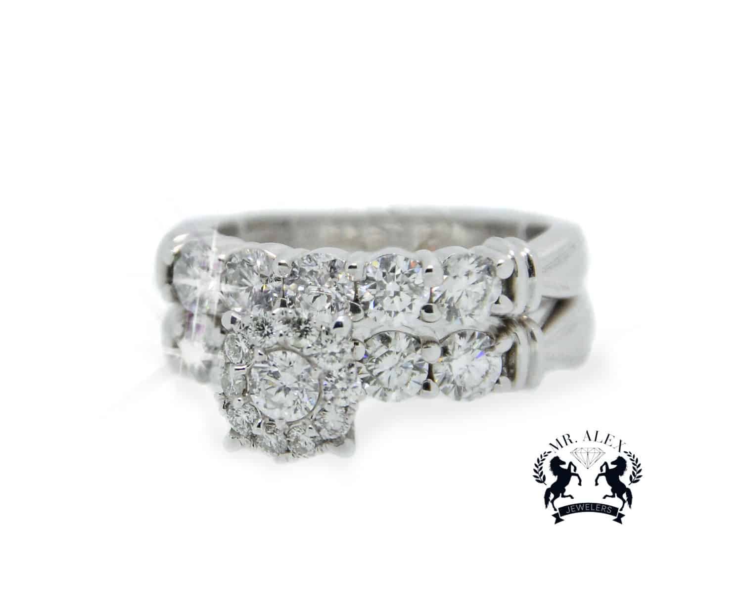 14K Engagement Diamond Ring 2.28ct - Mr. Alex Jewelry