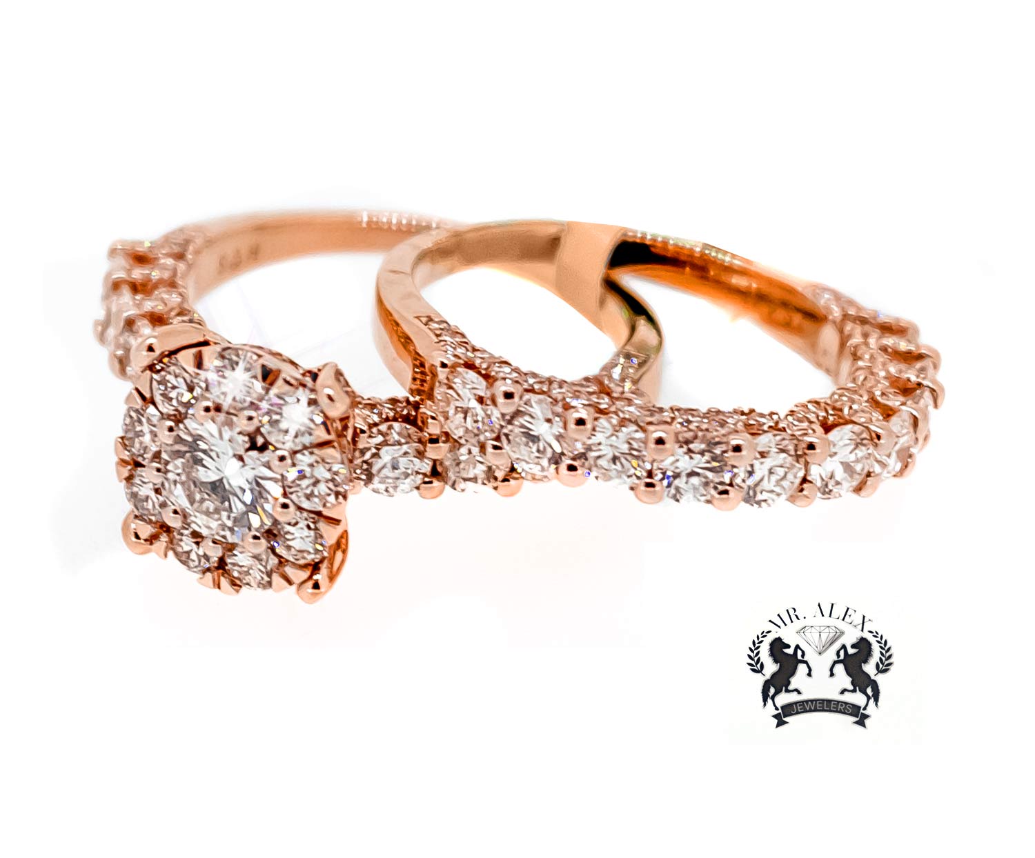 14K Engagement Diamond Ring 4.0ct - Mr. Alex Jewelry