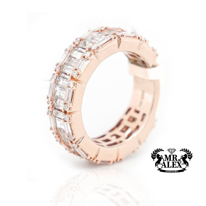 14k Eternity Baguette Band Diamond Ring 2.25ct - Mr. Alex Jewelry