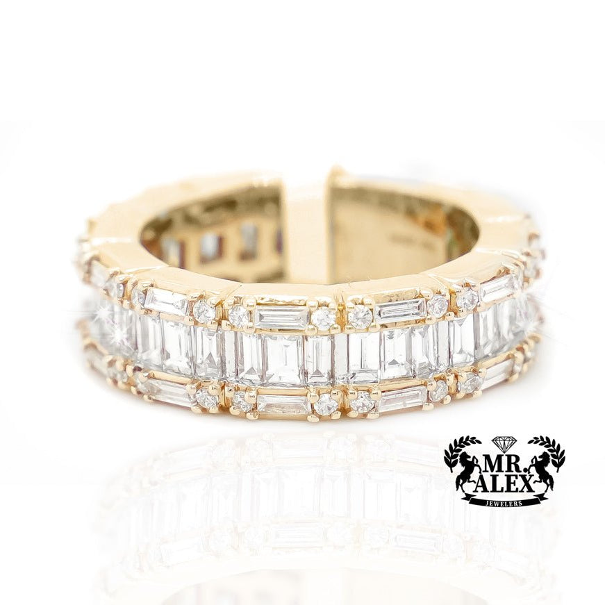 14k Eternity Baguette Band Diamond Ring 2.25ct - Mr. Alex Jewelry