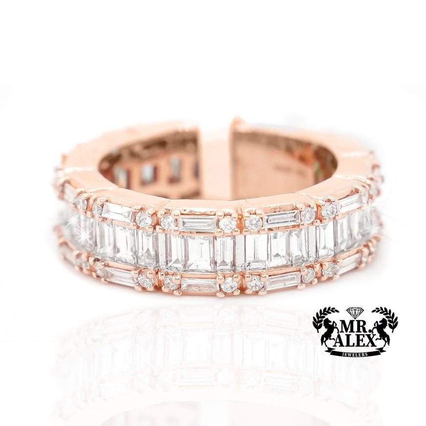 14k Eternity Baguette Band Diamond Ring 2.25ct - Mr. Alex Jewelry