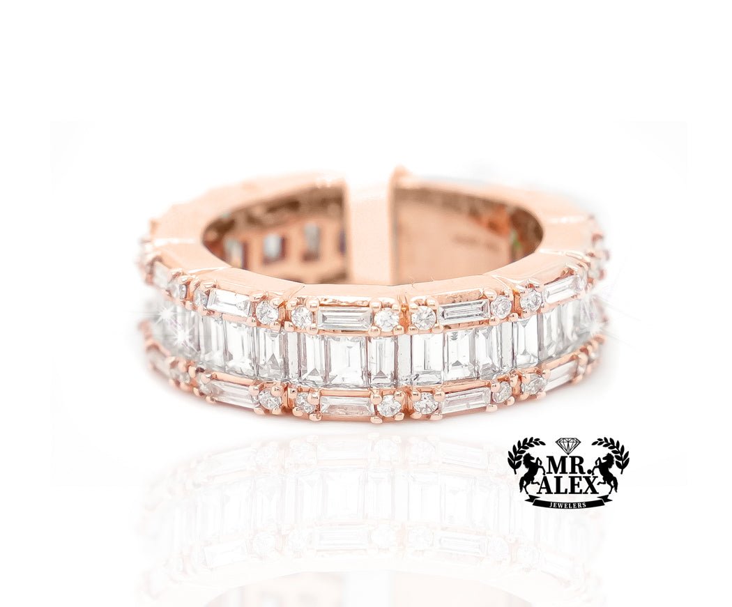 14k Eternity Baguette Band Diamond Ring 2.25ct - Mr. Alex Jewelry