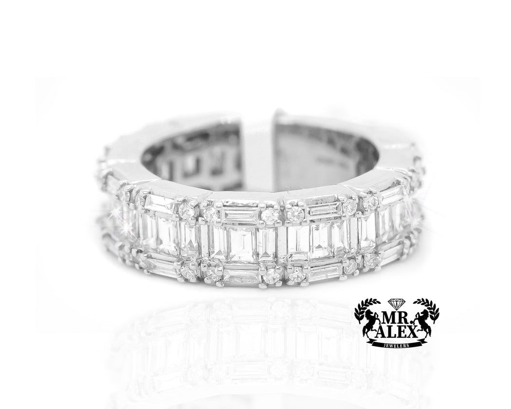 14k Eternity Baguette Band Diamond Ring 2.25ct - Mr. Alex Jewelry