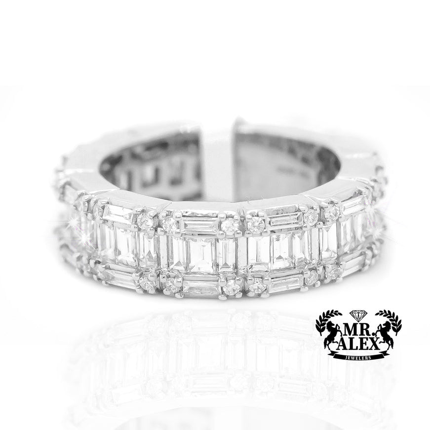 14k Eternity Baguette Band Diamond Ring 2.25ct - Mr. Alex Jewelry