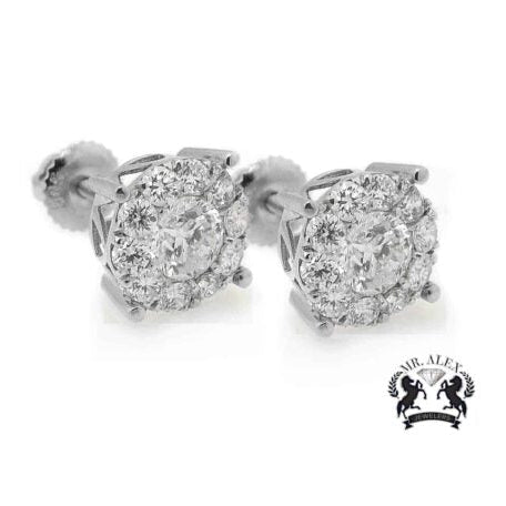 14K Flower Luxury Diamonds Earrings - Mr. Alex Jewelry