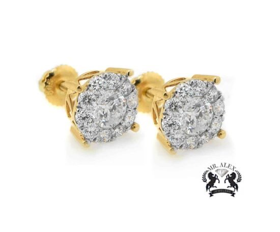 14K Flower Luxury Diamonds Earrings - Mr. Alex Jewelry