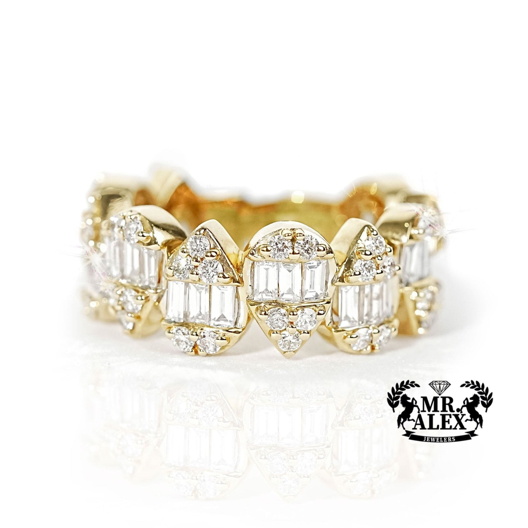 14k Gold Pear-Enchantment Diamond Ring 2.15ct - Mr. Alex Jewelry