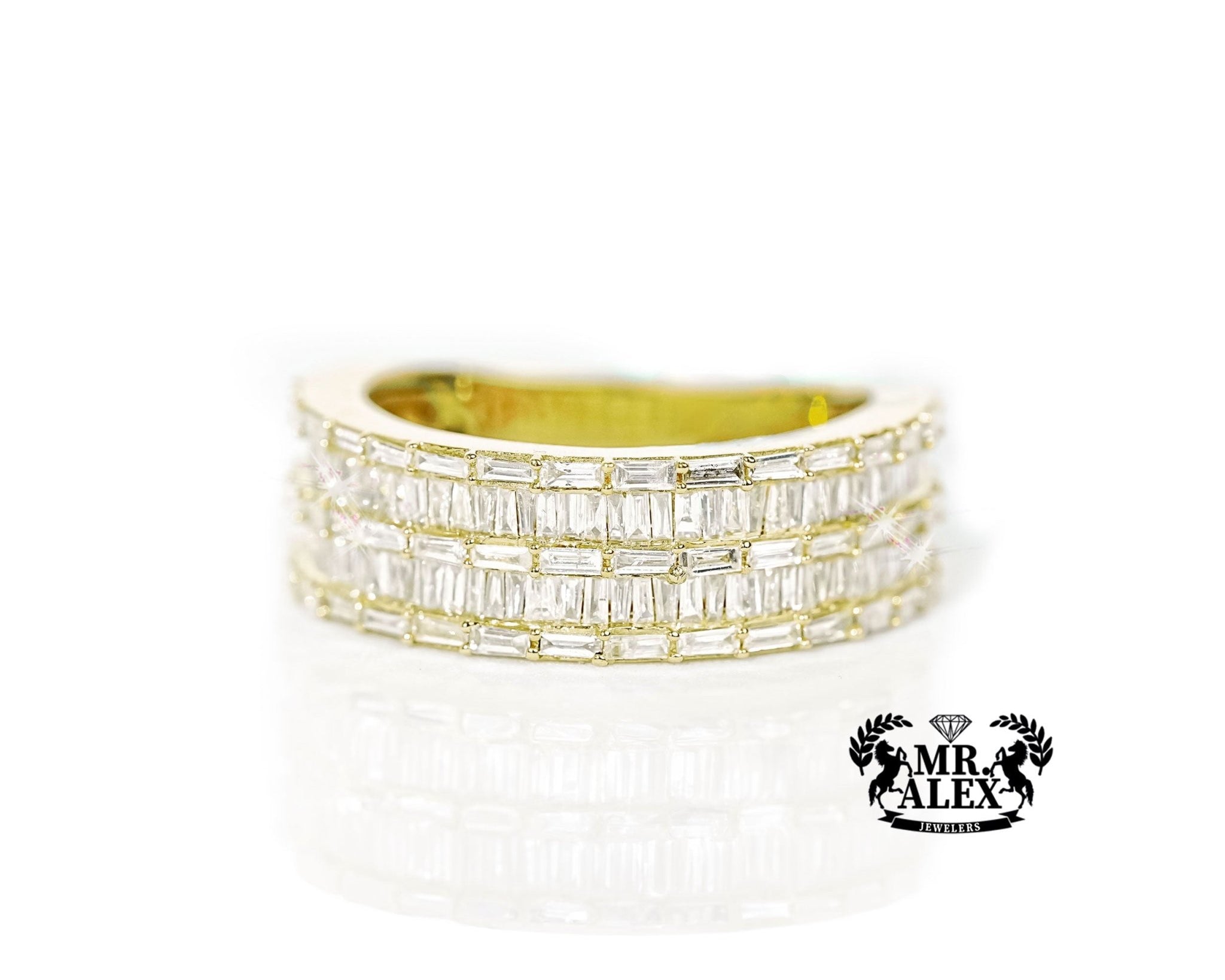 14k Gold Stacked Elegance Diamond Ring 1.60ct - Mr. Alex Jewelry