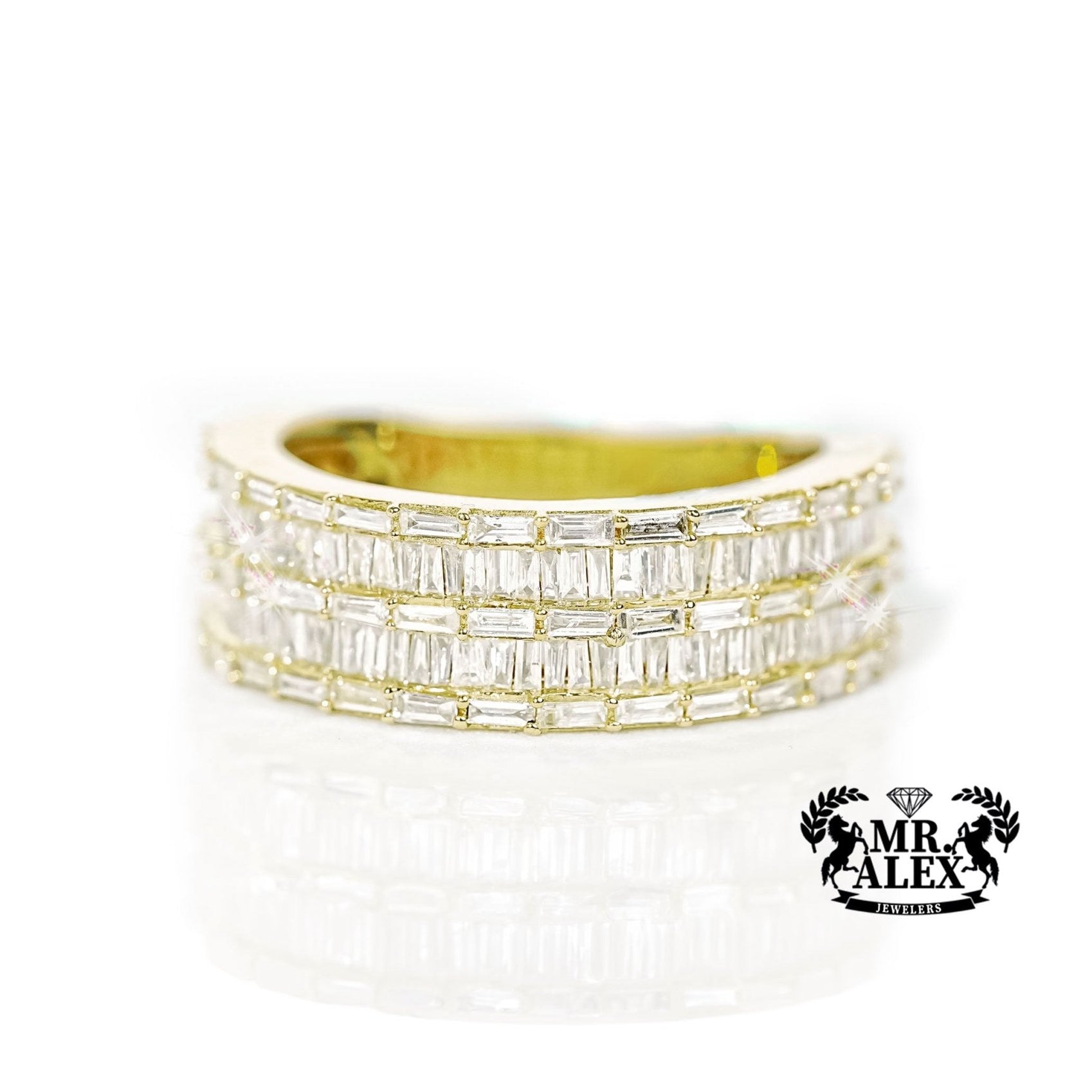 14k Gold Stacked Elegance Diamond Ring 1.60ct - Mr. Alex Jewelry