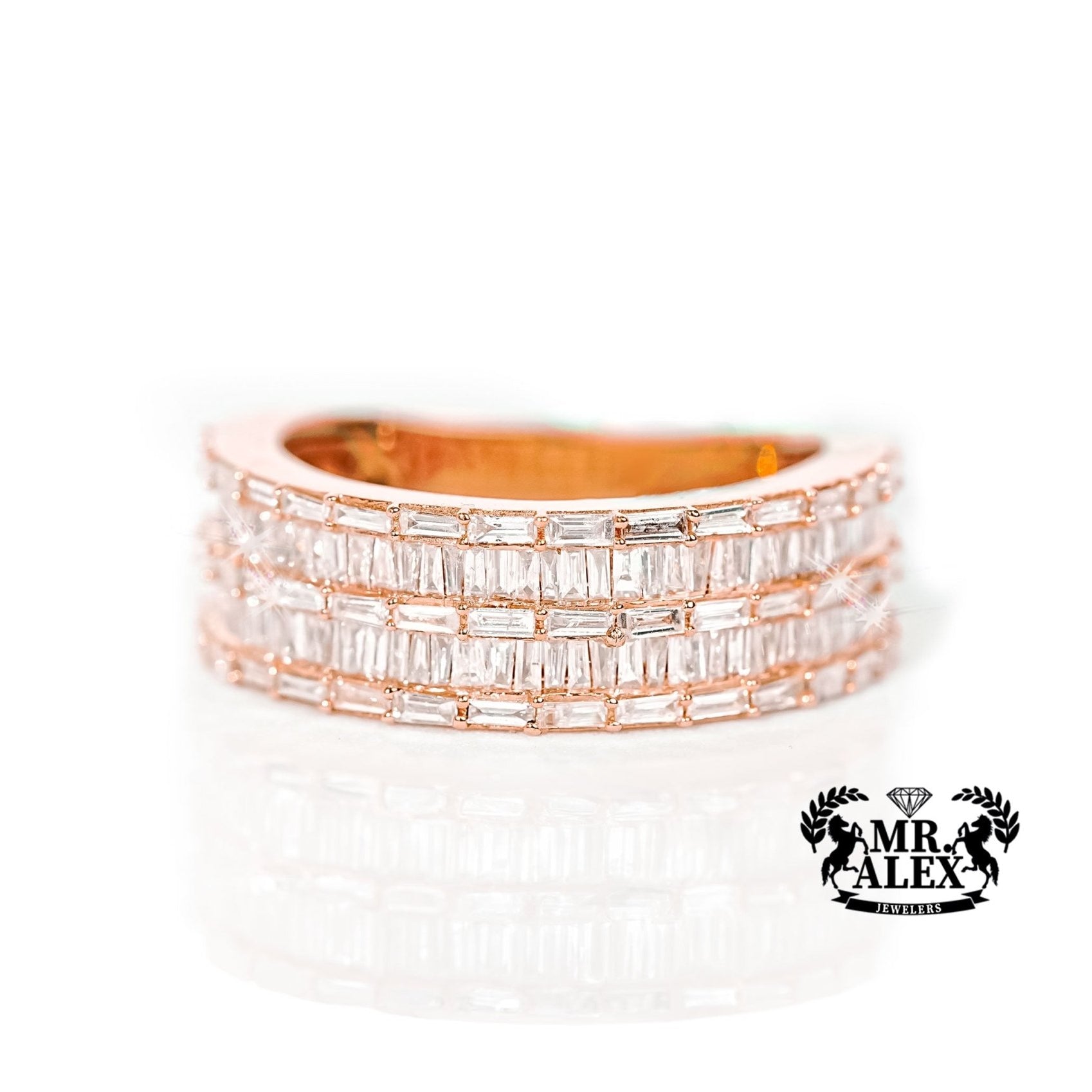 14k Gold Stacked Elegance Diamond Ring 1.60ct - Mr. Alex Jewelry