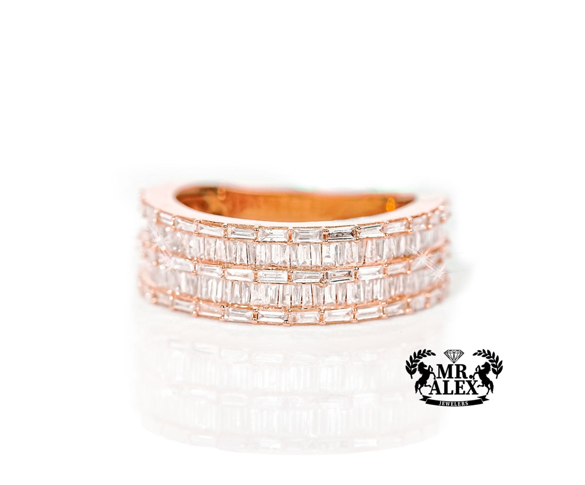 14k Gold Stacked Elegance Diamond Ring 1.60ct - Mr. Alex Jewelry