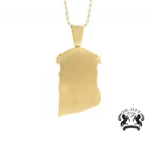 14k Jesus Pendant 12.00ct Yellow Gold - Mr. Alex Jewelry