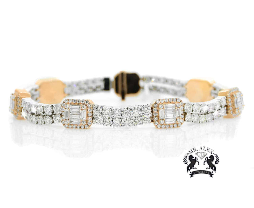 14K Luxury Diamond Bracelet 14.50ct - Mr. Alex Jewelry