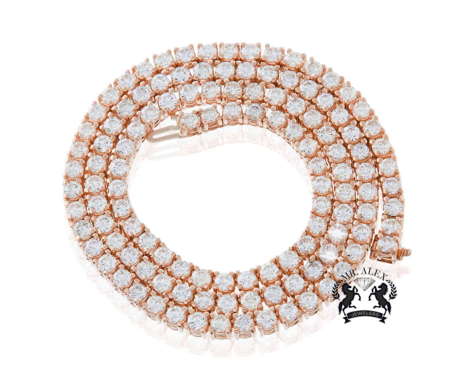 14k Luxury Diamond Tennis Chain - Mr. Alex Jewelry