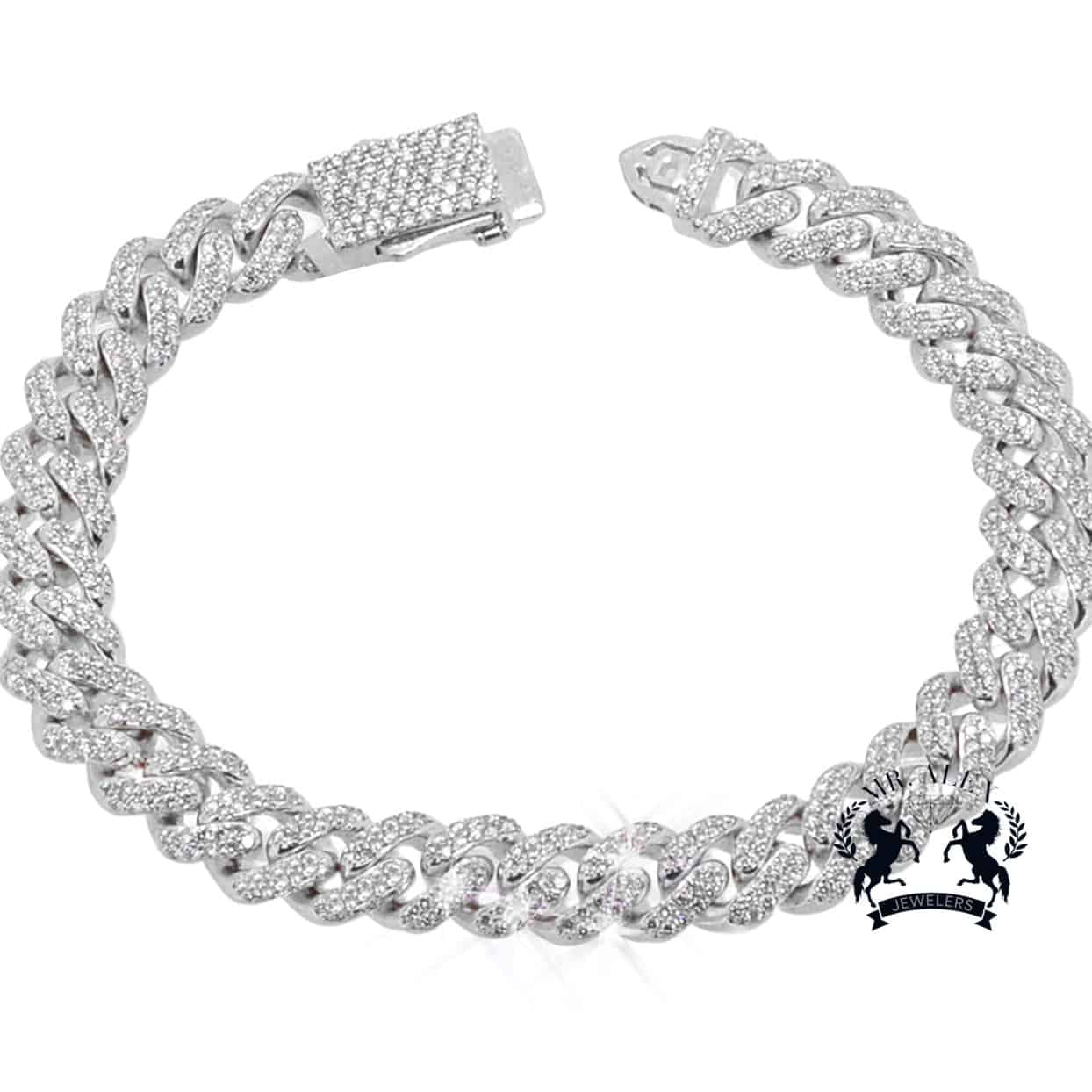 14k Luxury Miami Cuban Diamond Bracelet 4.00ct - Mr. Alex Jewelry