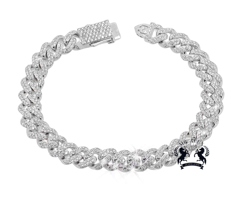 14k Luxury Miami Cuban Diamond Bracelet 4.00ct - Mr. Alex Jewelry