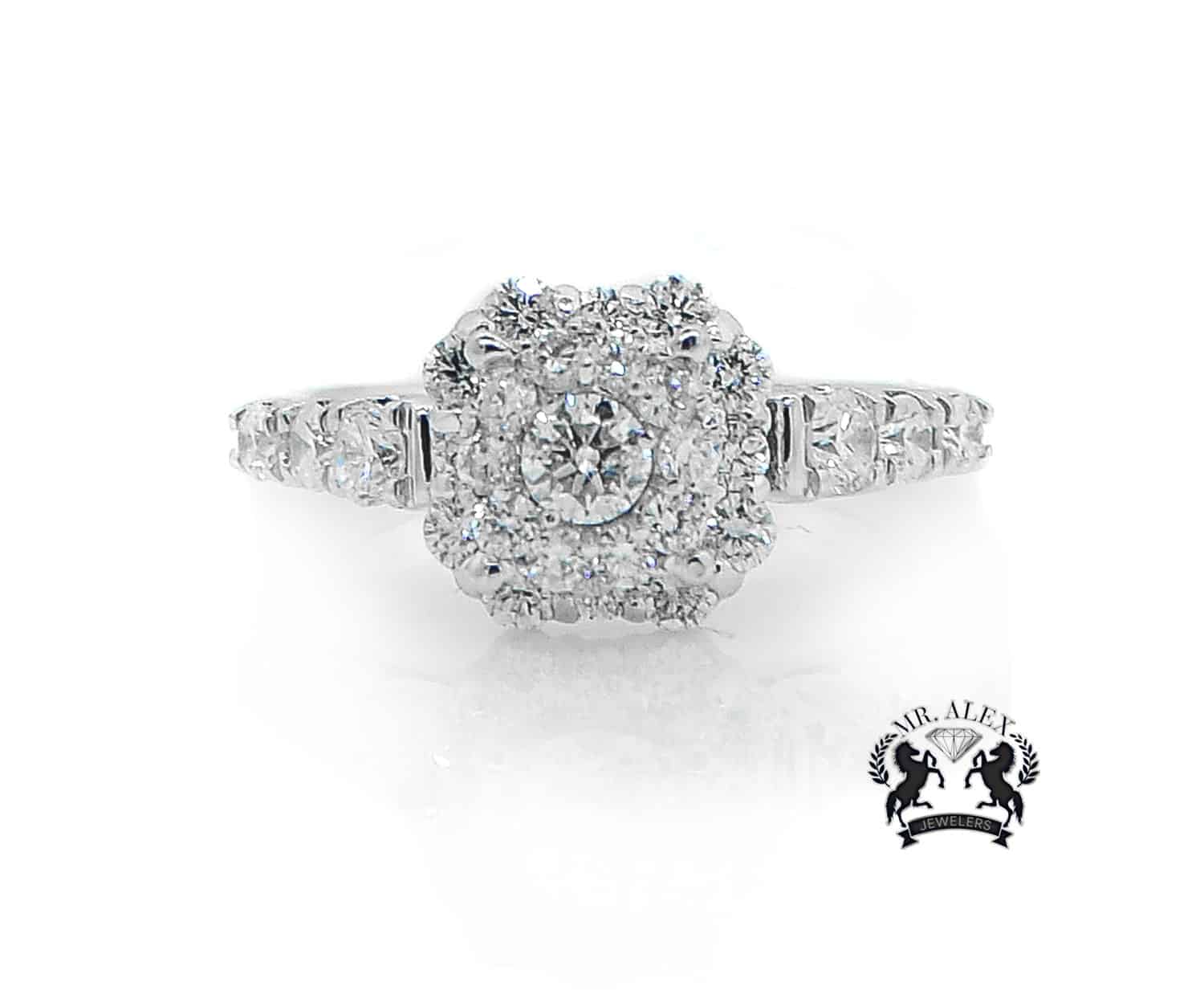 14K Princess Cut Engagement Diamond Ring 1.48ct - Mr. Alex Jewelry