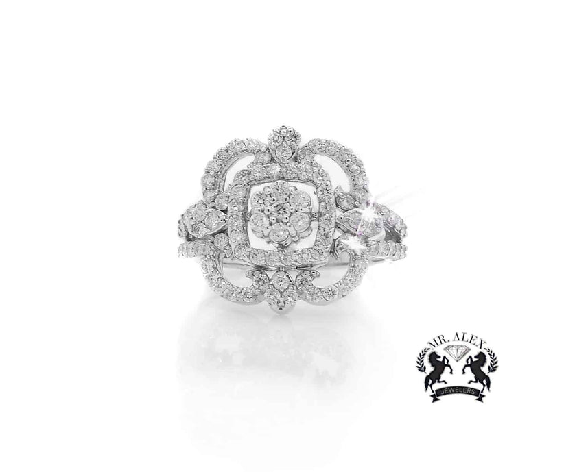14K Shimmering Elegance Diamond Ring 1.60ct - Mr. Alex Jewelry