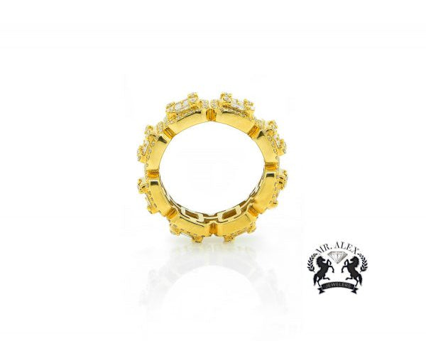 14K Small Square Diamond Ring 3.75ct - Mr. Alex Jewelry