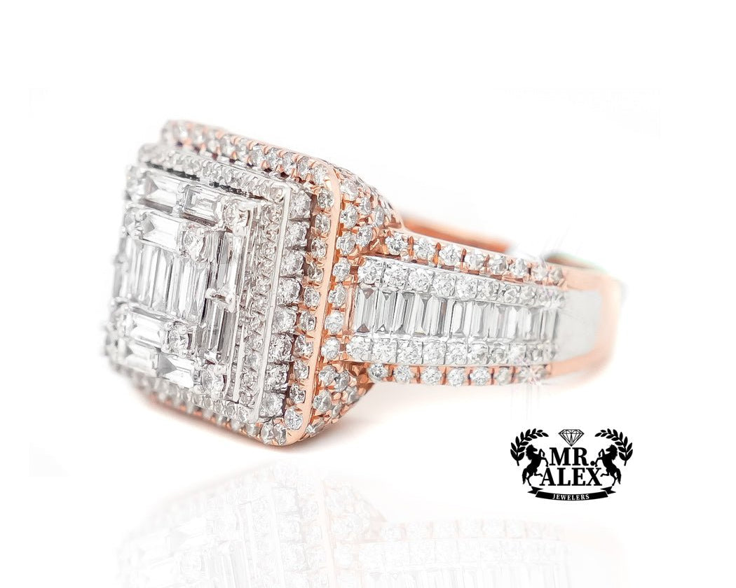 14k Sovereign Stone Band Diamond Ring 4.70ct - Mr. Alex Jewelry