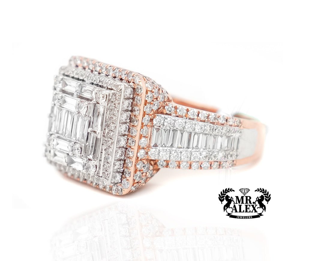 14k Sovereign Stone Band Diamond Ring 4.70ct - Mr. Alex Jewelry