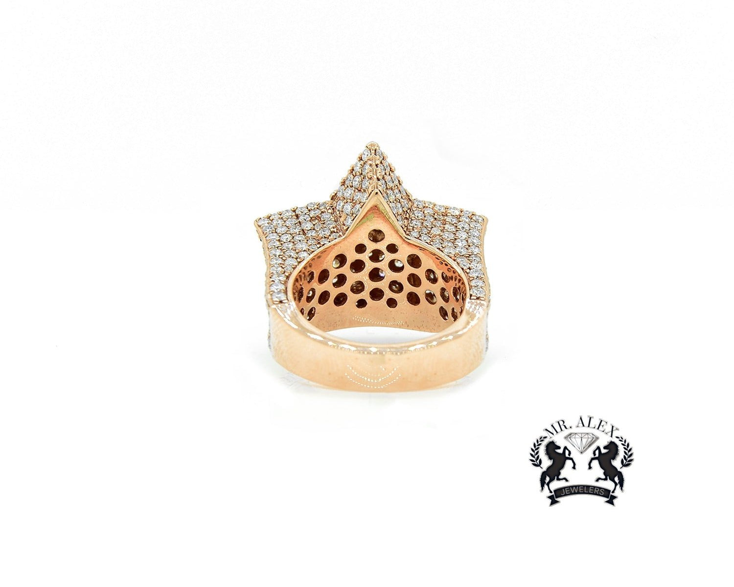 14K Star Diamond Ring 7.50ct - Mr. Alex Jewelry