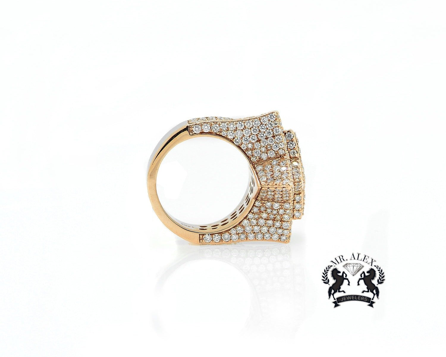 14K Star Diamond Ring 7.50ct - Mr. Alex Jewelry