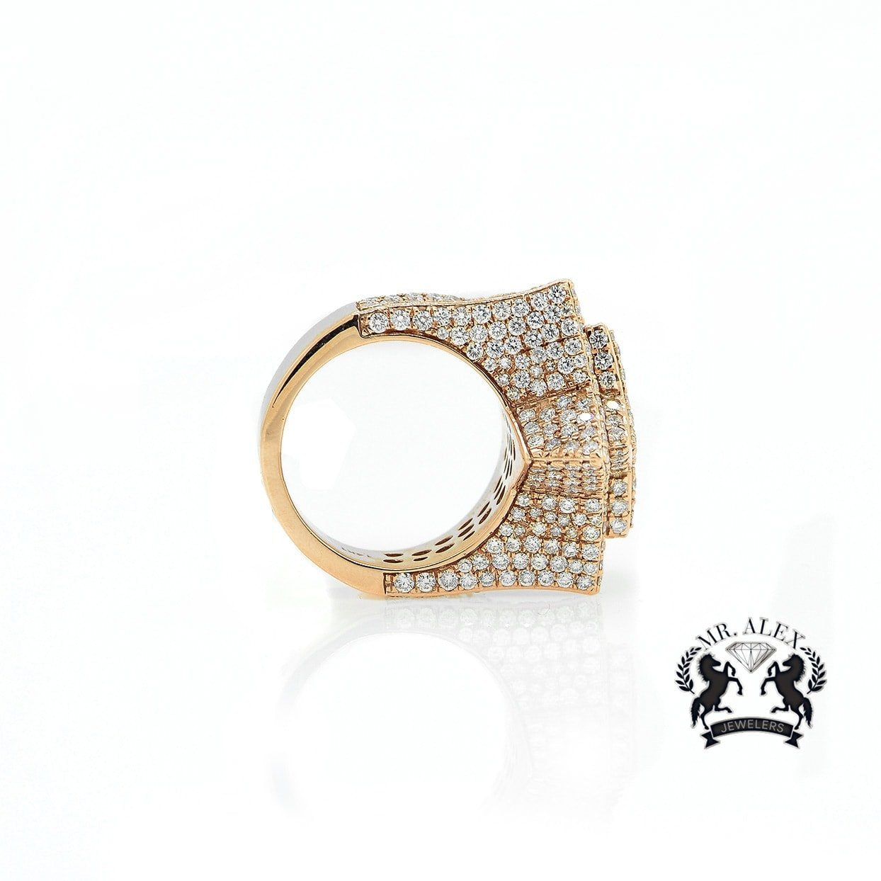 14K Star Diamond Ring 7.50ct - Mr. Alex Jewelry