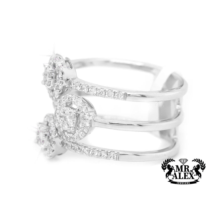 14k Triple Twined Elegance diamond Ring 0.64ct - Mr. Alex Jewelry
