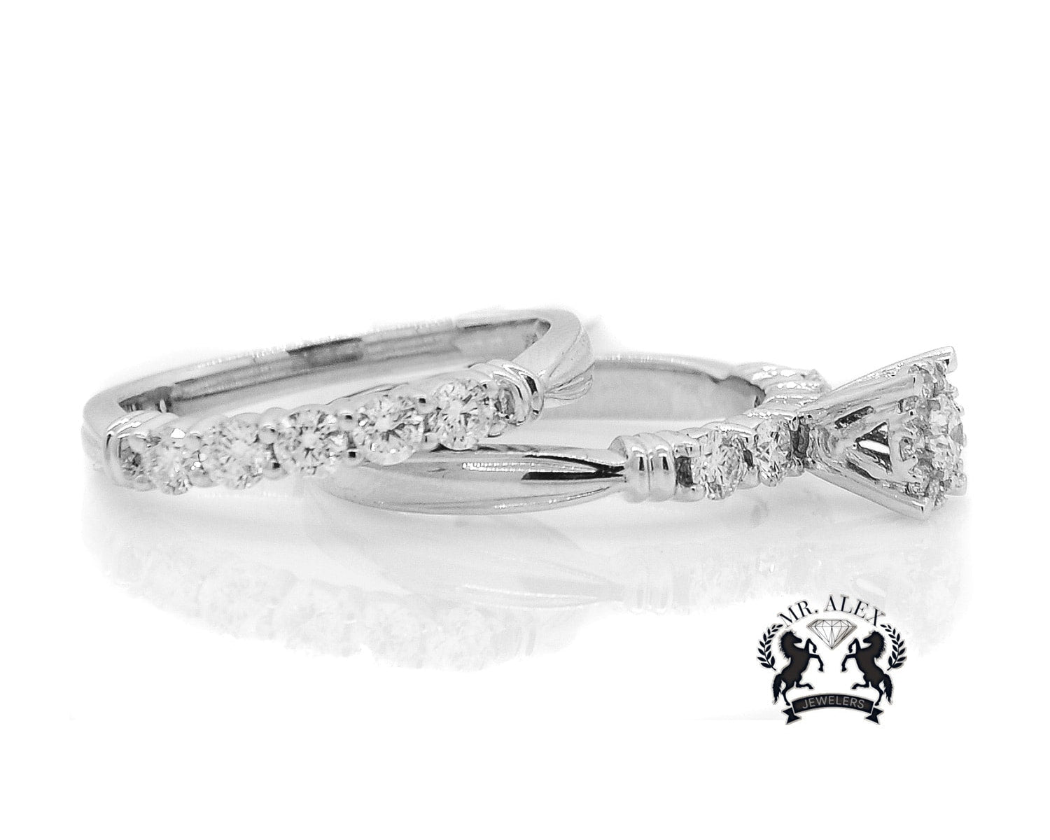 14K Two in One Diamond Ring 1.17ct - Mr. Alex Jewelry