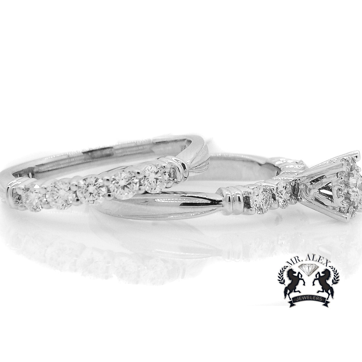 14K Two in One Diamond Ring 1.17ct - Mr. Alex Jewelry