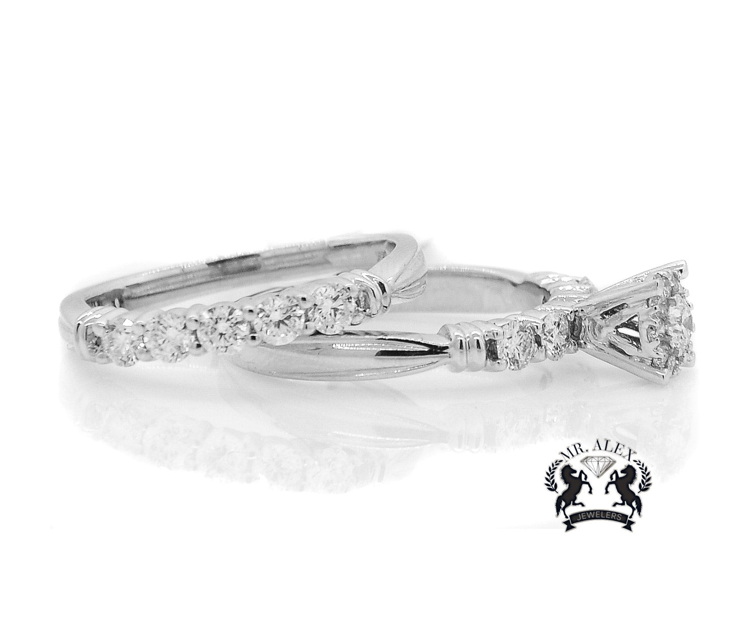 14K Two in One Diamond Ring 1.17ct - Mr. Alex Jewelry